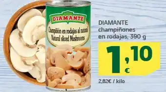 Champiñones diamante