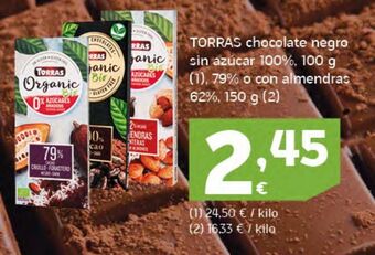 HiperDino Chocolate negro torras oferta