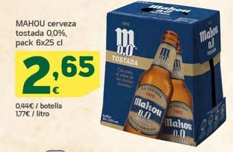 HiperDino Cerveza mahou oferta