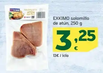 HiperDino Solomillo de atún exkimo oferta