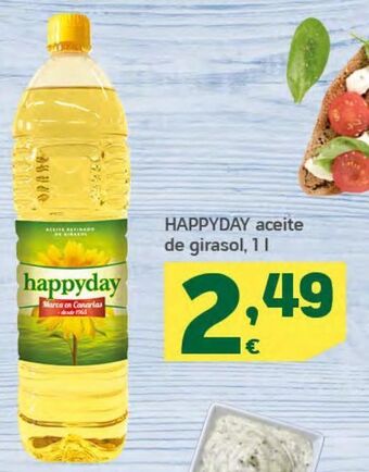 HiperDino Aceite de girasol happyday oferta