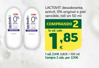 HiperDino Desodorante lactovit oferta