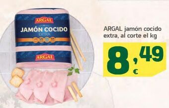 HiperDino Jamón cocido extra argal oferta