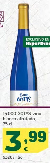 HiperDino Vino blanco oferta