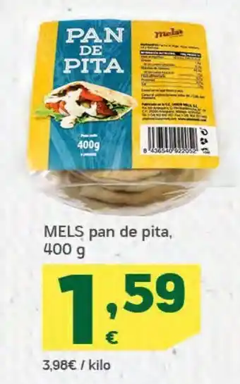 HiperDino Pan de pita mels oferta