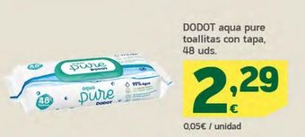 HiperDino Toallitas húmedas para bebé dodot oferta