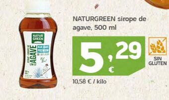 HiperDino Sirope de ágave naturgreen oferta