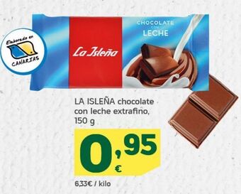 HiperDino Chocolate con leche la isleña oferta