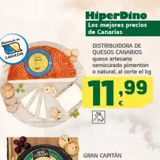 HiperDino Distribuidora de quesos canarios queso artesano semicurado oferta
