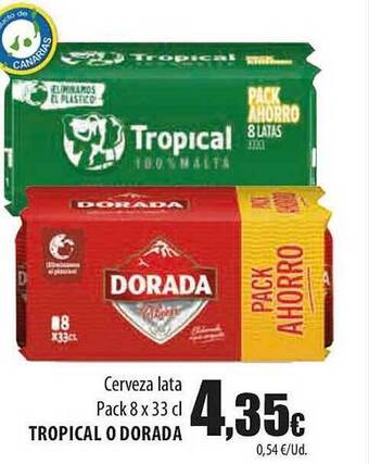SPAR Lanzarote Cerveza tropical o dorada oferta