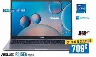 Beep 39,62 cm-15.6" fhd rejus asus intel core windows 111 859⁰ del 9 al 15 de enero 709€ oferta
