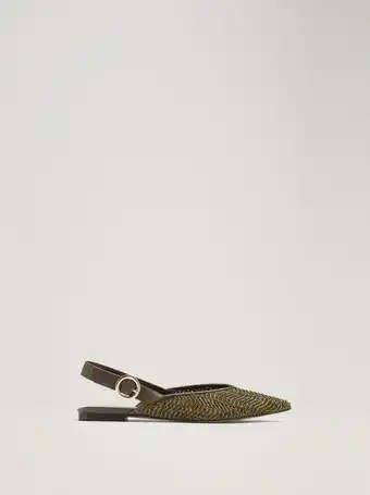 Parfois Bailarina destalonada trenzada, caqui oferta