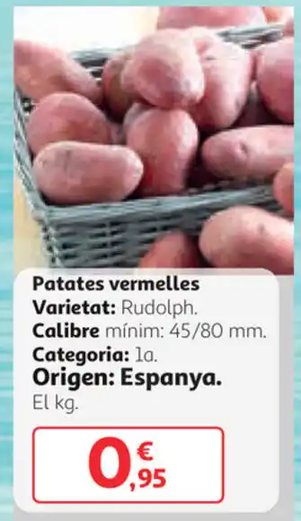 Alcampo Patatas vermelles oferta