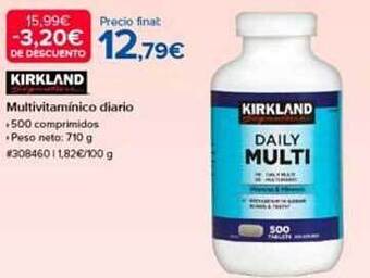 Costco Kirkland multivitamínico diario oferta