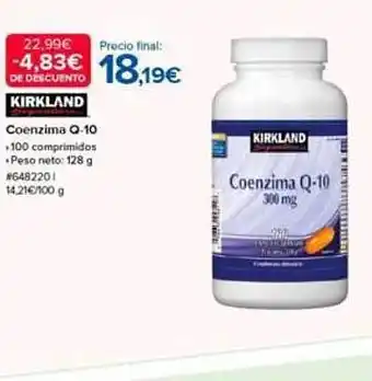 Costco Kirkland coenzima q-10 oferta