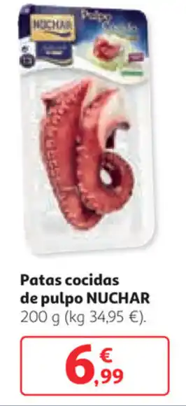 Alcampo Patas cocidas de pulpo NUCHAR 200 g oferta