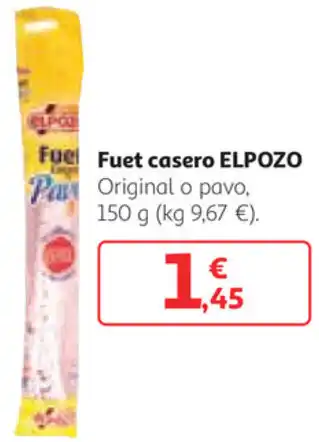 Alcampo Elpozo Fuet casero 150 g oferta