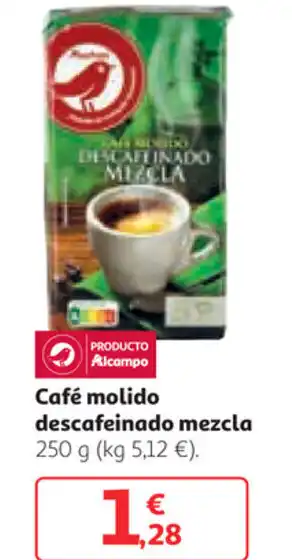 Alcampo Cafè molido descafeinado mezcla 250 g oferta