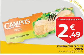 Alcampo Atún en aceite de oliva campos oferta