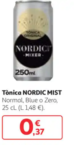 Alcampo Nordic Mist Tónica 25 cl oferta