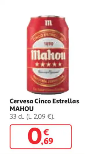 Alcampo Mahou Cervesa Estrellas 33 cl oferta