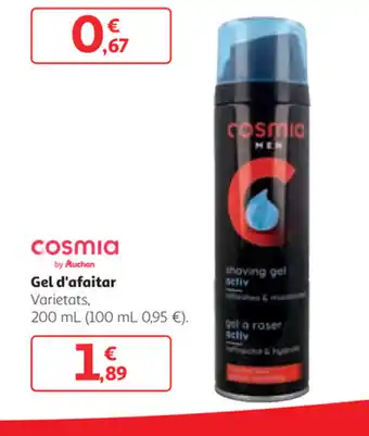 Alcampo Gel d'afaitar varietats 200 ml oferta