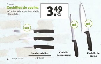 Lidl Ernesto Cuchillos de cocina oferta