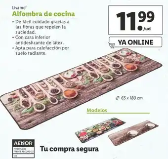 Lidl Livarno Alfombra de cocina oferta