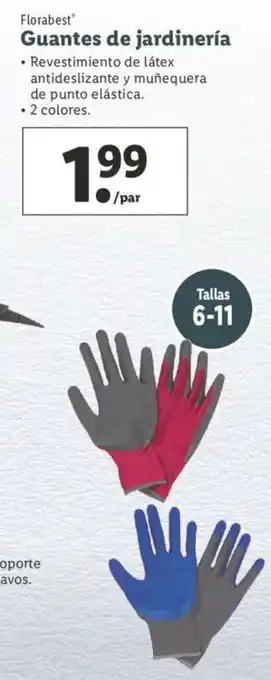 Lidl Florabest Guantes de jardineria oferta