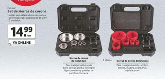 Lidl Parkside Set de sierras de corona oferta