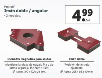 Lidl Parkside Imán doble/angular oferta