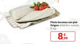 Alcampo Filete bacalao con piel Origen oferta