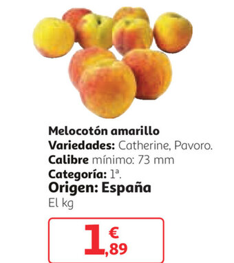 Alcampo Melocotón amarillo oferta