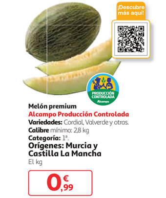 Alcampo Melón premium oferta