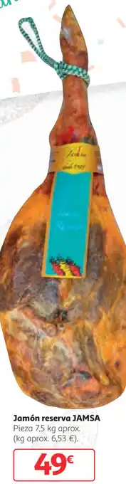 Alcampo Jamsa Jamón reserva 7,5kg oferta