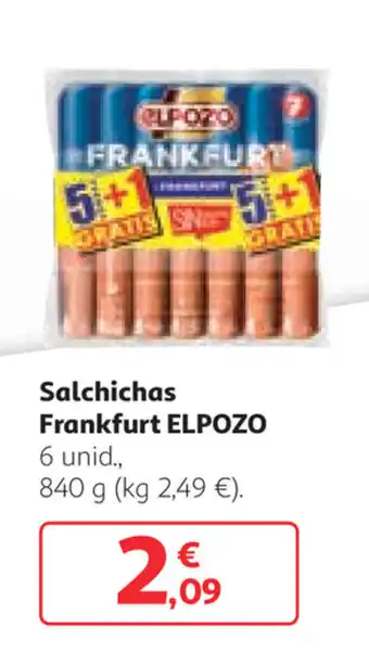 Alcampo Elpozo Salchichas Frankfurt 6unid , 840g oferta
