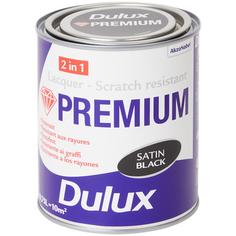 Action Pintura acrílica dulux satin black oferta