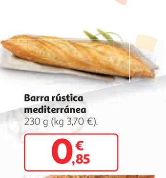 Alcampo Barra rústica mediterránea 230g oferta