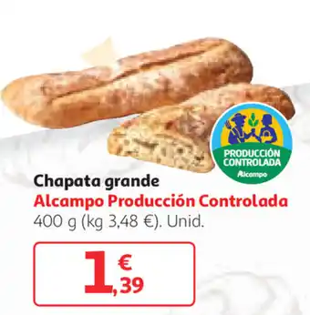 Alcampo Chapata grande 400g oferta