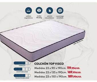 BricoCentro Colchón top visco oferta