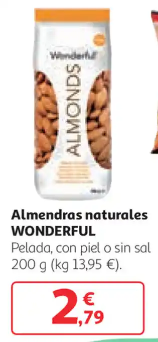 Alcampo Wonderful Almendras naturales 200g oferta