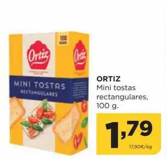 Alimerka Ortiz mini tostas rectangulares oferta