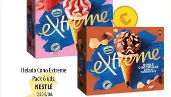 SPAR Lanzarote Helado cono extreme pack 6 nestlé oferta