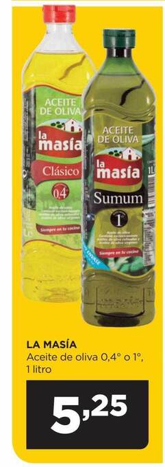 Alimerka La masía aceite de oliva 0.4° o 1° oferta