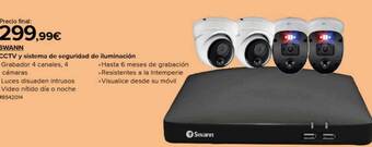 Costco Swann cctv y sistema de seguridad de iluminación oferta