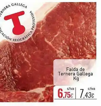 Cuevas Cash Falda de ternera gallega oferta