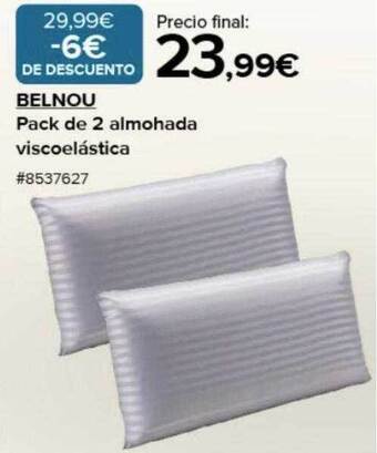 Costco Belnou pack de 2 almohada viscoelástica oferta