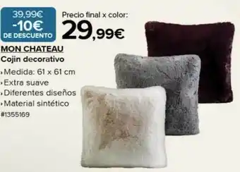 Costco Mon chateau cojin decorativo oferta