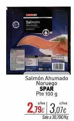 Cuevas Cash Salmón ahumado noruego spar oferta