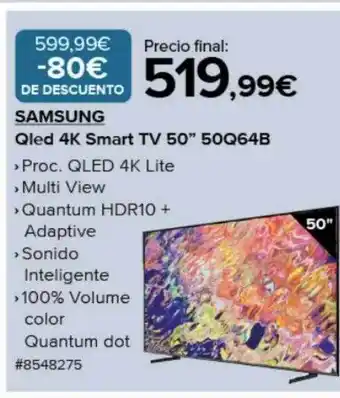 Costco Samsung qled 4k smart tv 50 oferta